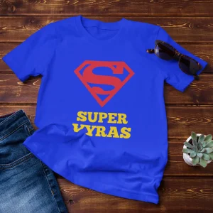 Vyriški marškinėliai : Super vyras - Image 3